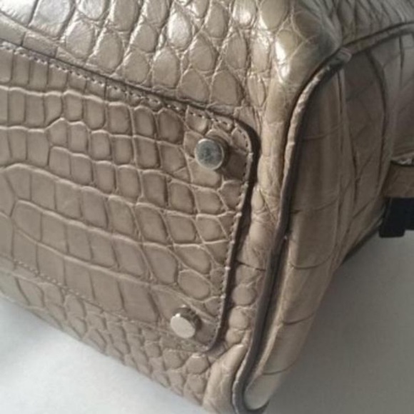 Calvin Klein Collection Crocodile Weekender - Picture 3 of 12